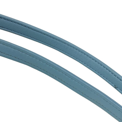 Chanel Tote Bag Deauville Line MM Light Blue Stripe/chain Shoulder/gold Hardware