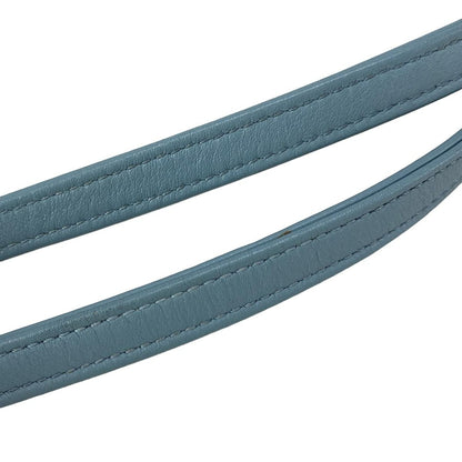 Chanel Tote Bag Deauville Line MM Light Blue Stripe/chain Shoulder/gold Hardware