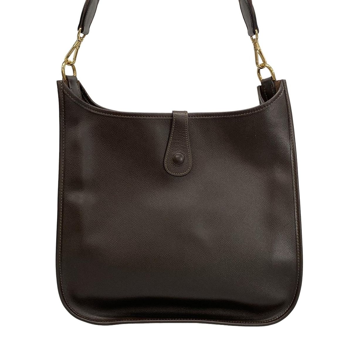 Hermes Shoulder Bag Evelyne Dark Brown