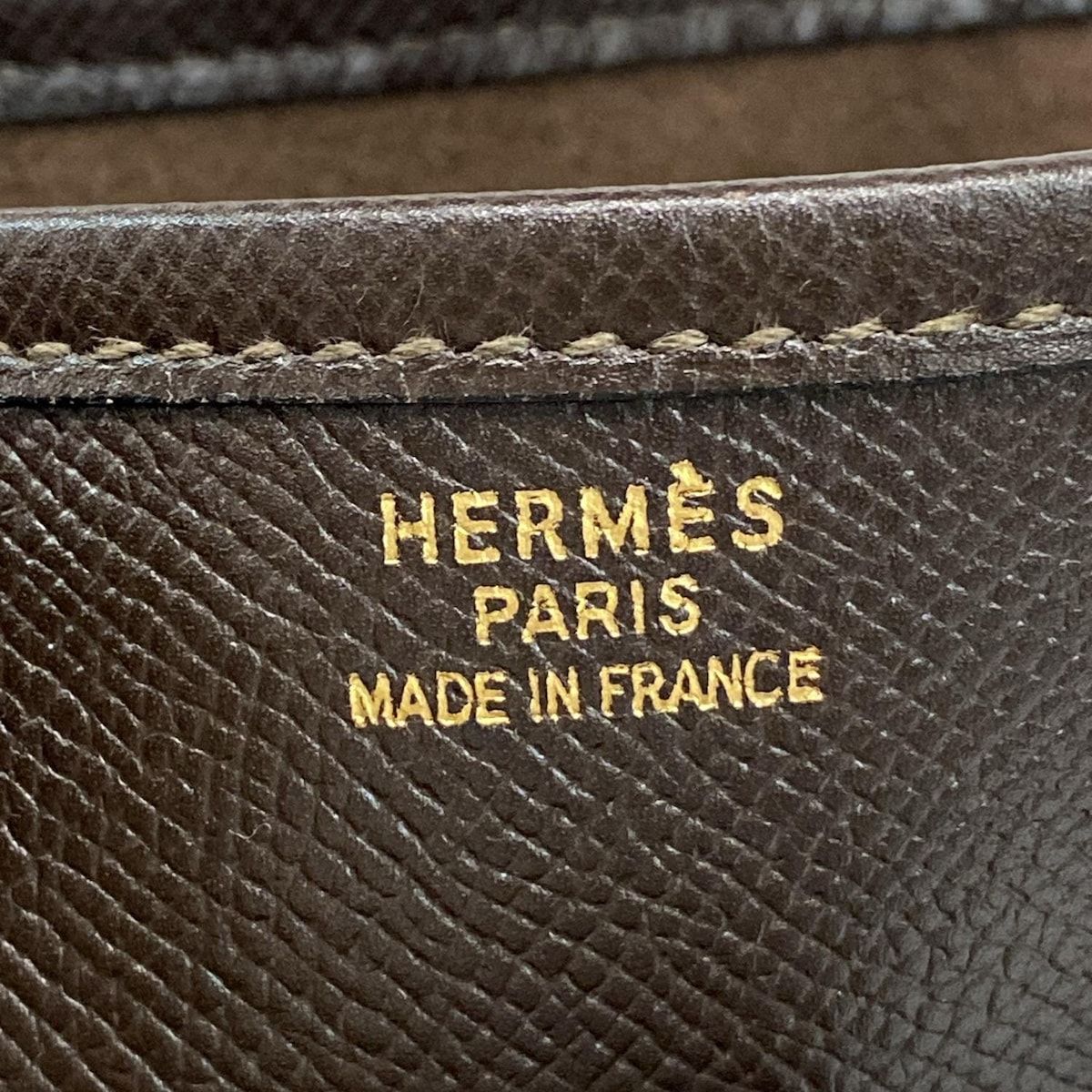 Hermes Shoulder Bag Evelyne Dark Brown