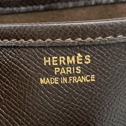 Hermes Shoulder Bag Evelyne Dark Brown