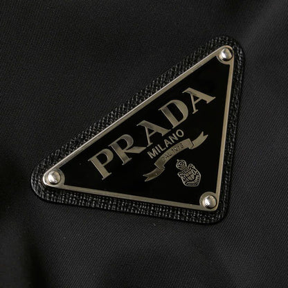Prada 20ss Re-Nylon Triangle Plate Tech Blouson Jacket Size:xs Sgb404 Black