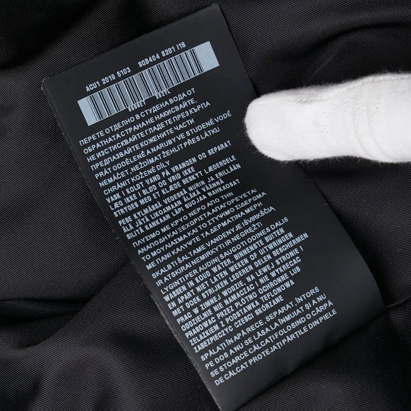 Prada 20ss Re-Nylon Triangle Plate Tech Blouson Jacket Size:xs Sgb404 Black