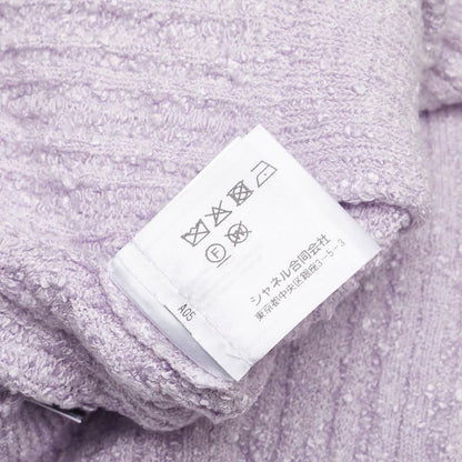 Chanel Cocomark Vest Sleeveless Knit Skirt Setup Size:36 P72196k10414 Purple