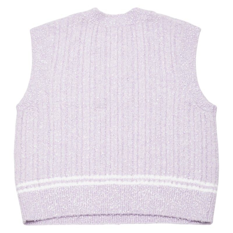 Chanel Cocomark Vest Sleeveless Knit Skirt Setup Size:36 P72196k10414 Purple