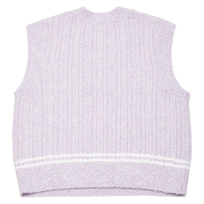 Chanel Cocomark Vest Sleeveless Knit Skirt Setup Size:36 P72196k10414 Purple