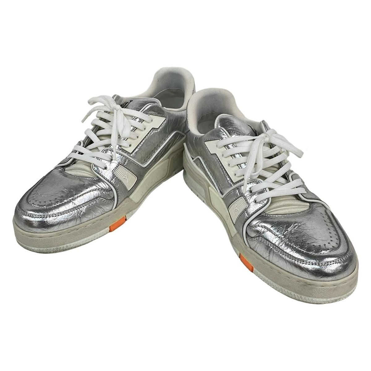 Louis Vuitton Sneakers 7 Men's - Silver Insole Removable Leather