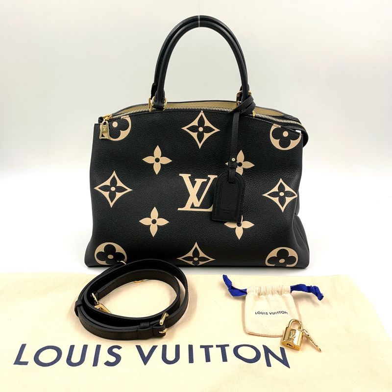 Louis Vuitton Grand Palais MM Monogram ・empreinte Rfid Compatible Leather Black