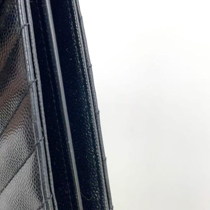 Yves Saint Laurent Cass Andra Envelope Chain Wallet Leather Black Shoulder Bag