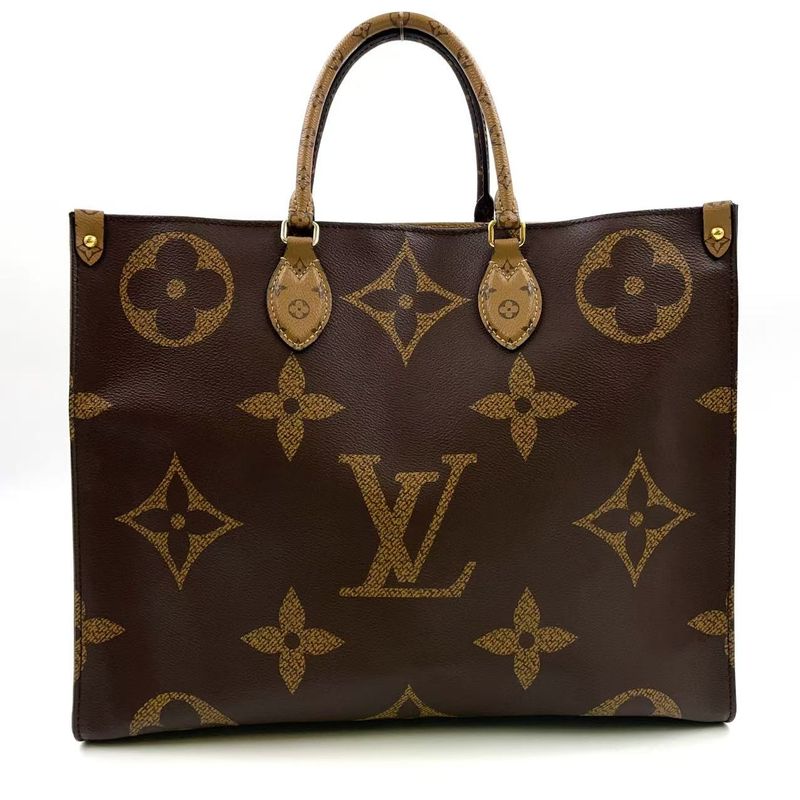 Louis Vuitton on the Go GM Monogram Giant Monogram Giant Rfid Ic Chip Leather ×