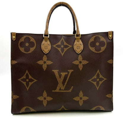 Louis Vuitton on the Go GM Monogram Giant Monogram Giant Rfid Ic Chip Leather ×