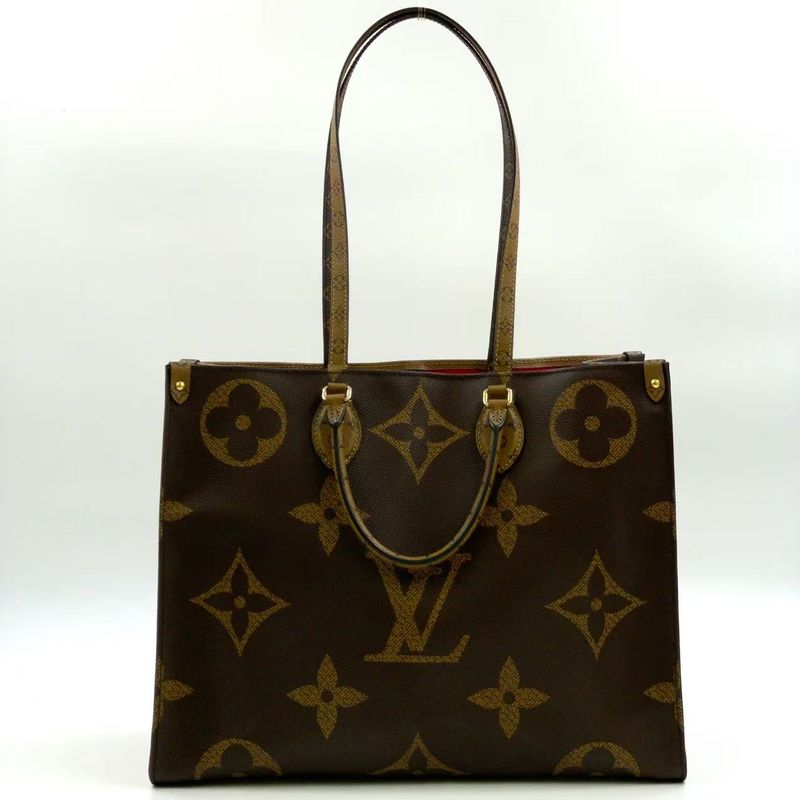 Louis Vuitton on the Go GM Monogram Giant Monogram Giant Rfid Ic Chip Leather ×