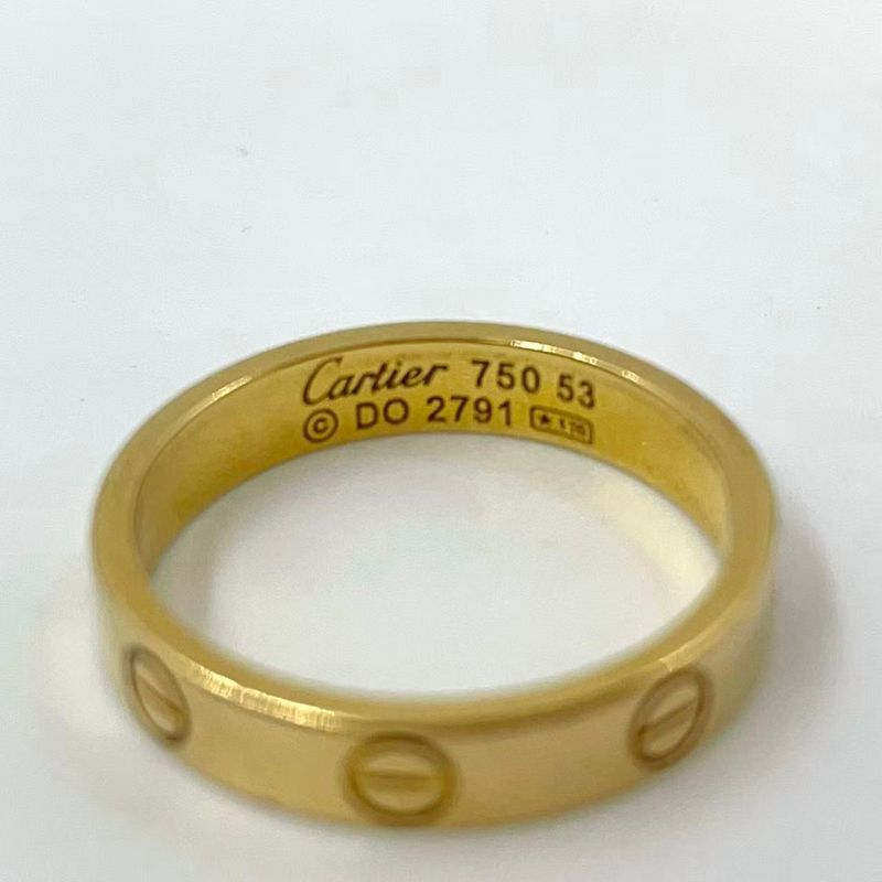 Cartier Love Ring Small Model Au750 Gold Ring