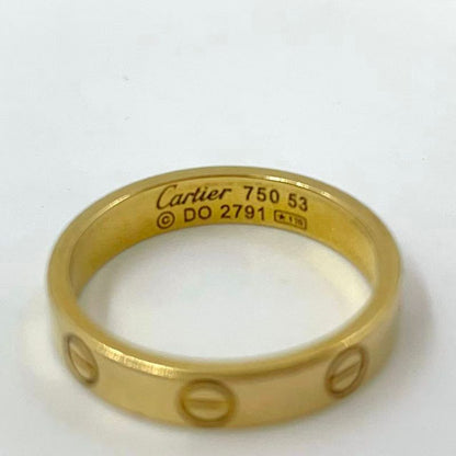 Cartier Love Ring Small Model Au750 Gold Ring
