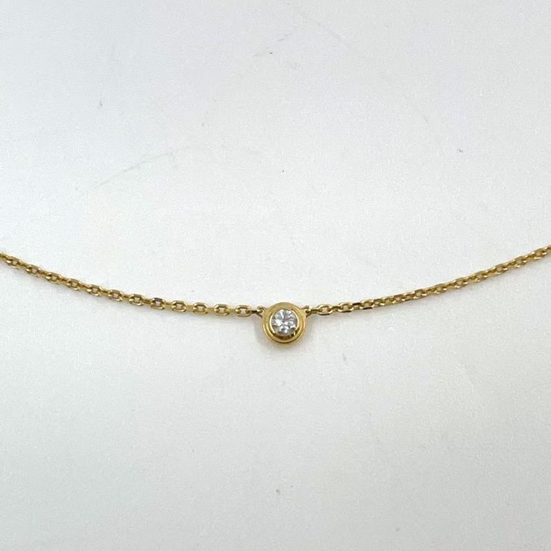 Cartier Damour XS Diamants Leger Diamond X Au750 Gold Necklace