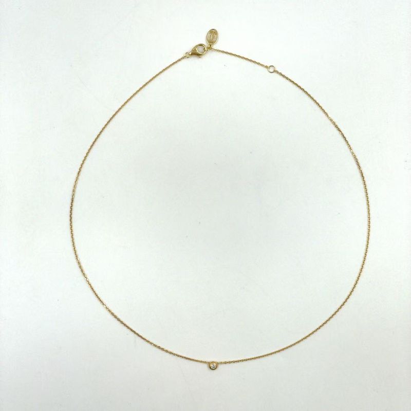 Cartier Damour XS Diamants Leger Diamond X Au750 Gold Necklace