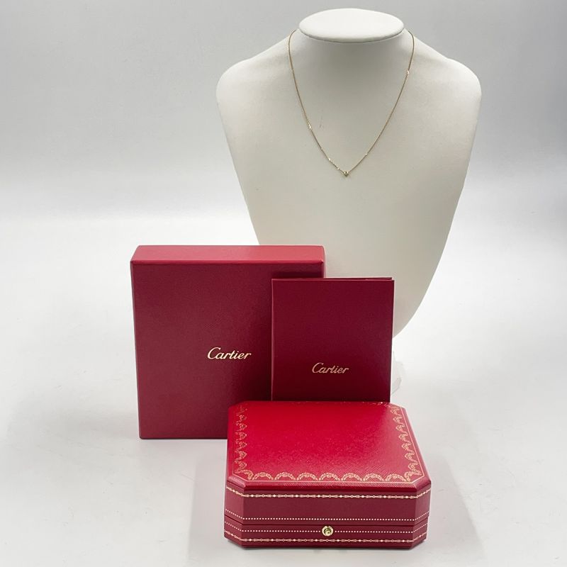 Cartier Damour XS Diamants Leger Diamond X Au750 Gold Necklace