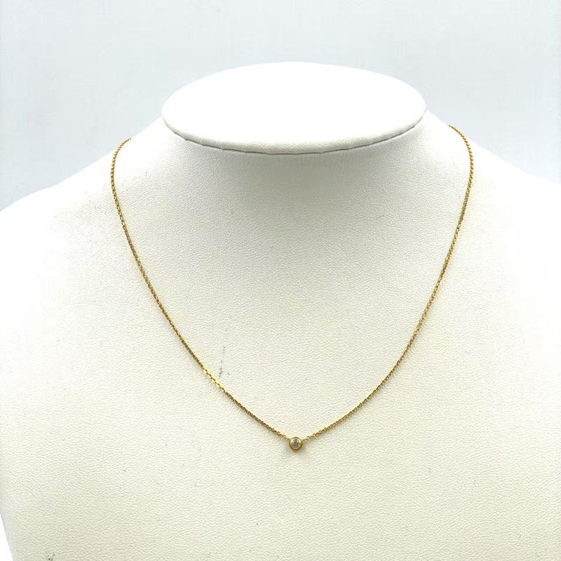 Cartier Damour XS Diamants Leger Diamond X Au750 Gold Necklace