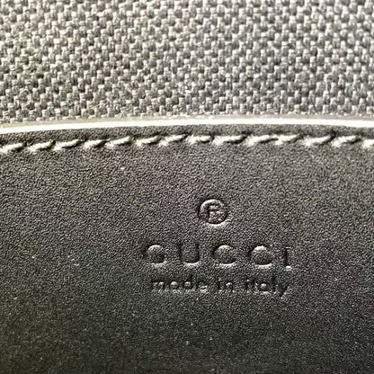 Gucci GG Supreme Small Messenger Bag Leather X PVC Black X Multicolor Shoulder