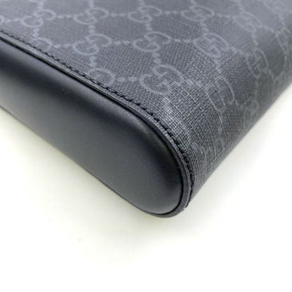 Gucci GG Supreme Small Messenger Bag Leather X PVC Black X Multicolor Shoulder