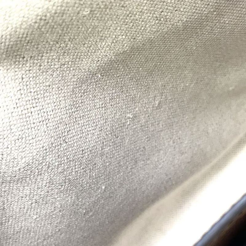 Gucci GG Supreme Canvas Leather × PVC Brown Shoulder Bag Gold 681021