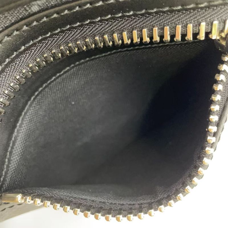 Gucci GG Supreme Small Messenger Bag Leather X PVC Black X Multicolor Shoulder