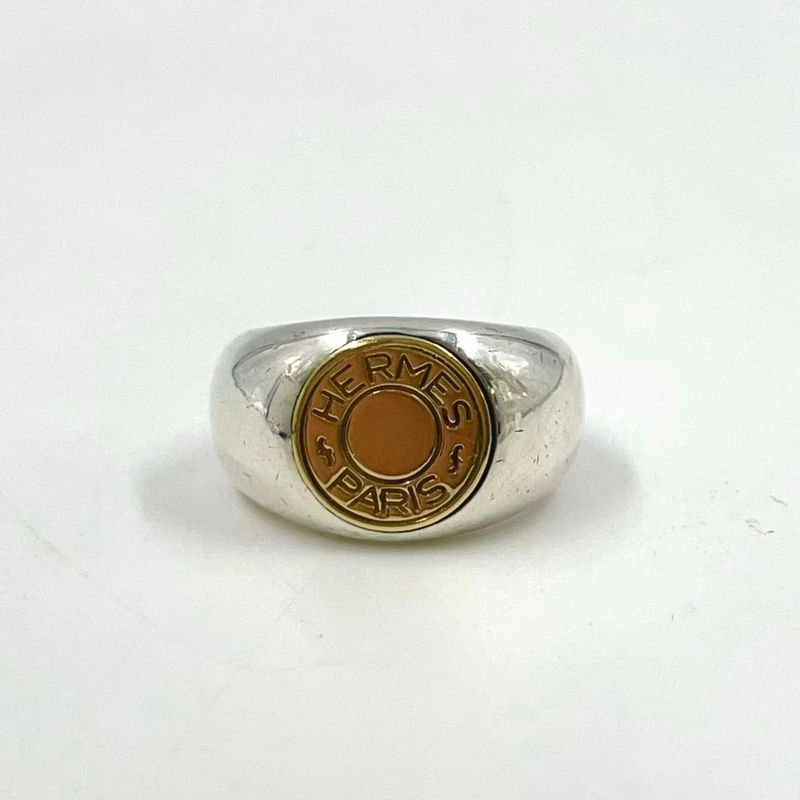 Hermes Serie Sv925×18k Yellow Gold Gold×silver Ring