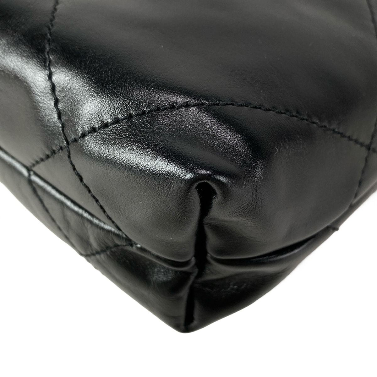 Chanel Handbag Excellent Condition Chanel 22 Mini Handbag As3980 Black