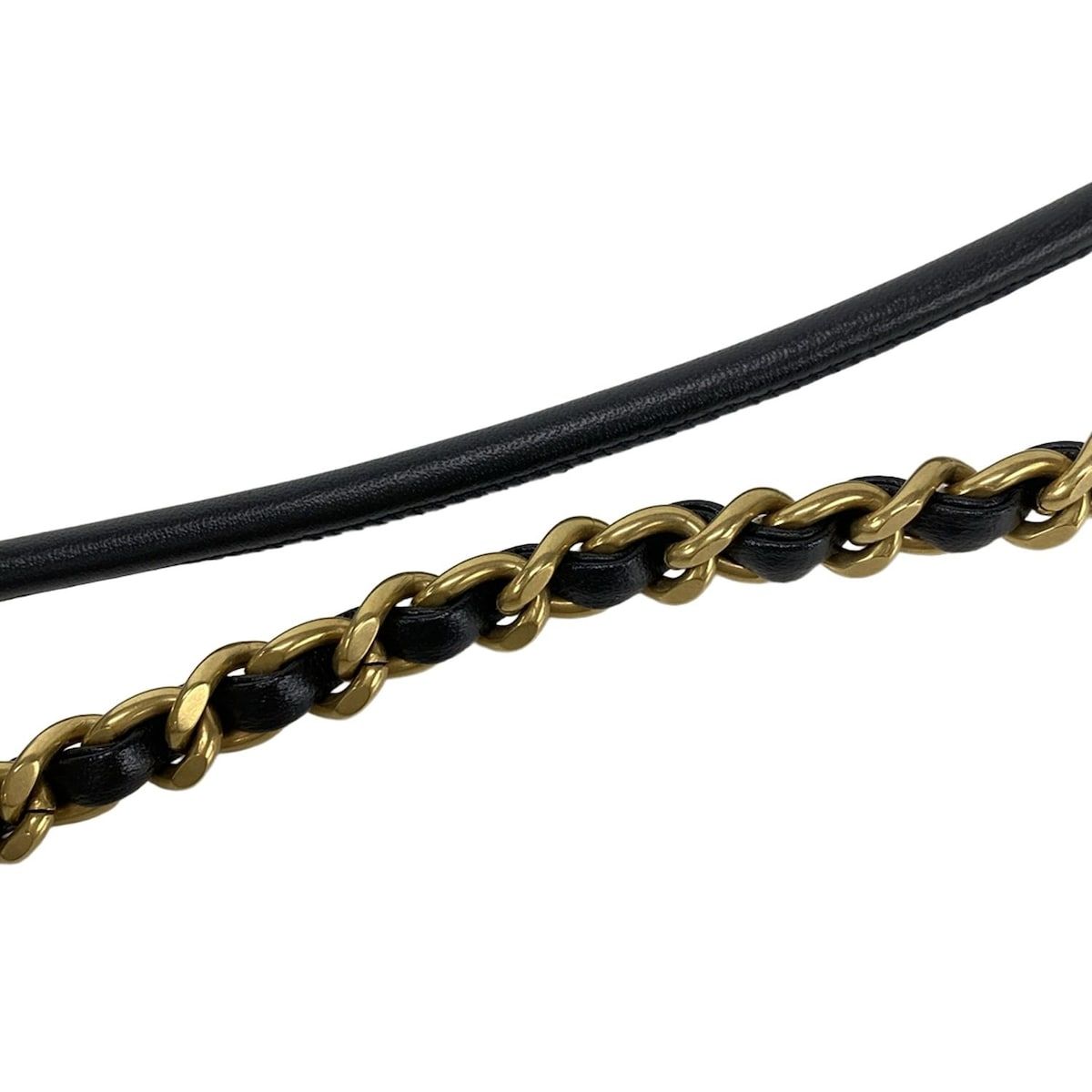 Chanel Handbag Excellent Condition Chanel 22 Mini Handbag As3980 Black