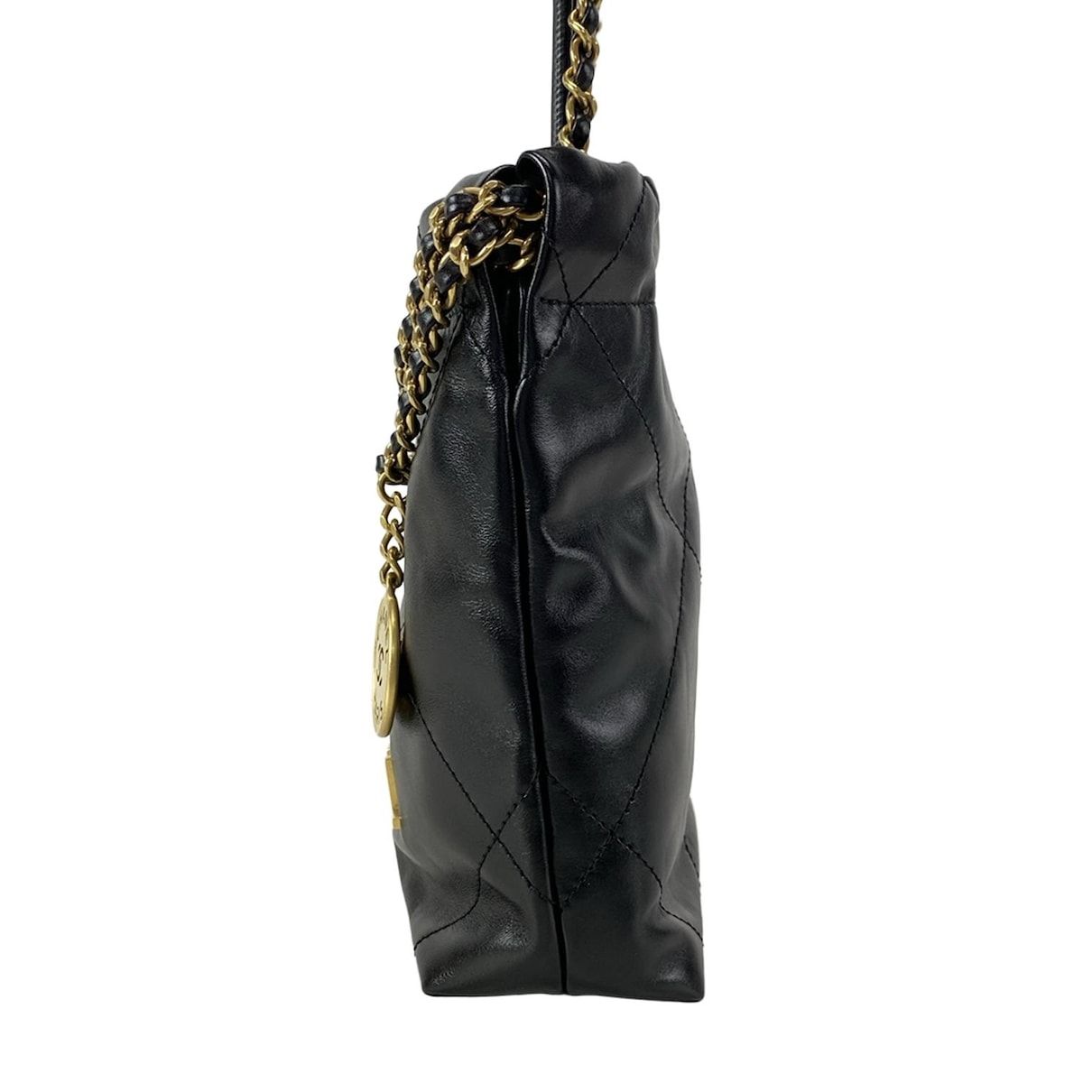 Chanel Handbag Excellent Condition Chanel 22 Mini Handbag As3980 Black