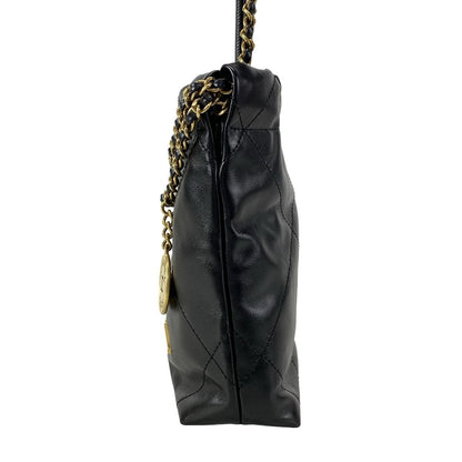 Chanel Handbag Excellent Condition Chanel 22 Mini Handbag As3980 Black