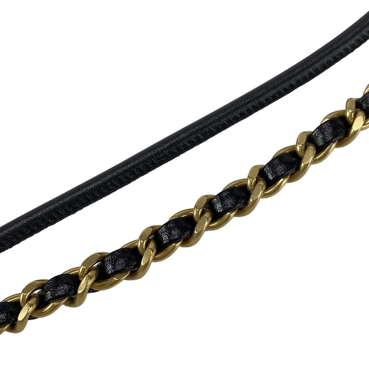 Chanel Handbag Excellent Condition Chanel 22 Mini Handbag As3980 Black