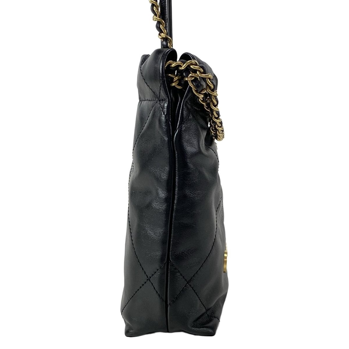 Chanel Handbag Excellent Condition Chanel 22 Mini Handbag As3980 Black