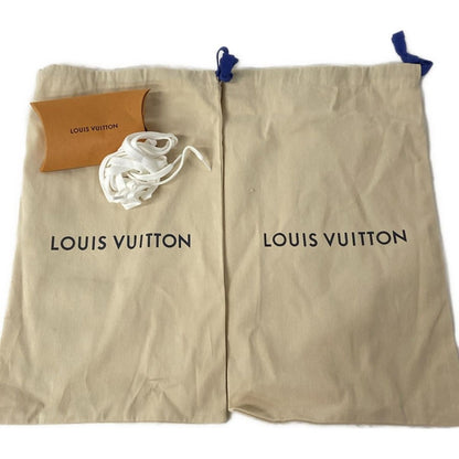 Louis Vuitton Sneakers 8 1/2 Men's Rivoli Line White X Silver Leather