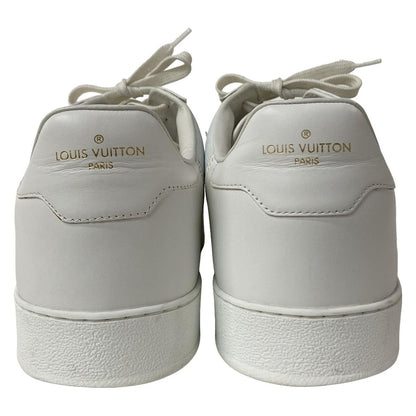 Louis Vuitton Sneakers 8 1/2 Men's Rivoli Line White X Silver Leather