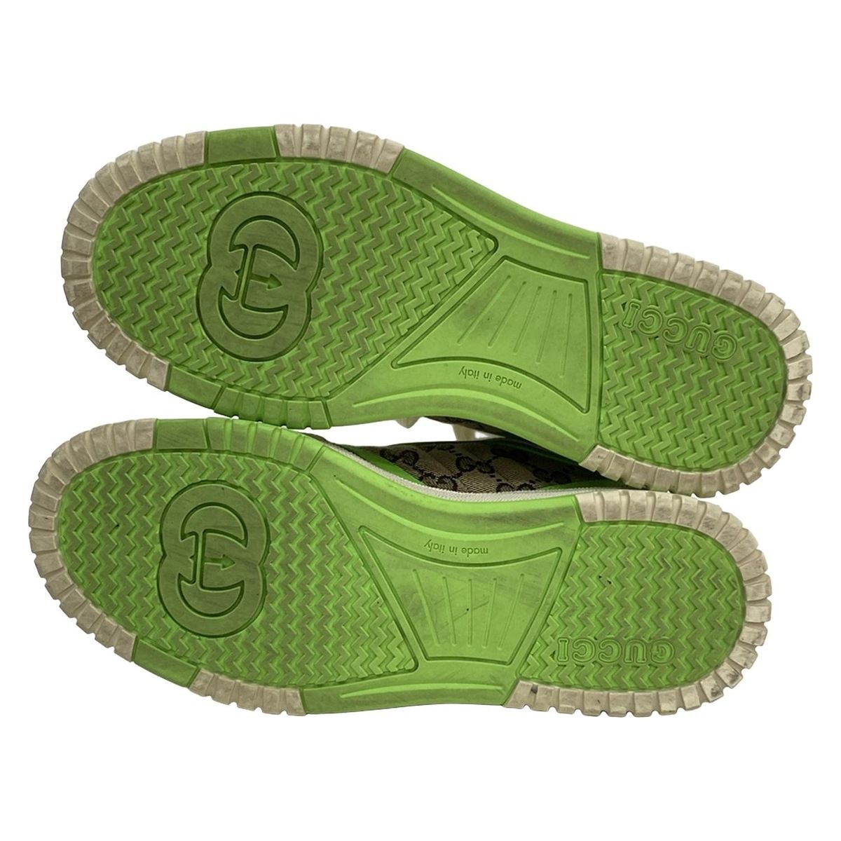 Gucci Sneakers 36 1/2 Reweb/gg Canvas/sherry 785452 Brown X Ivory X Green