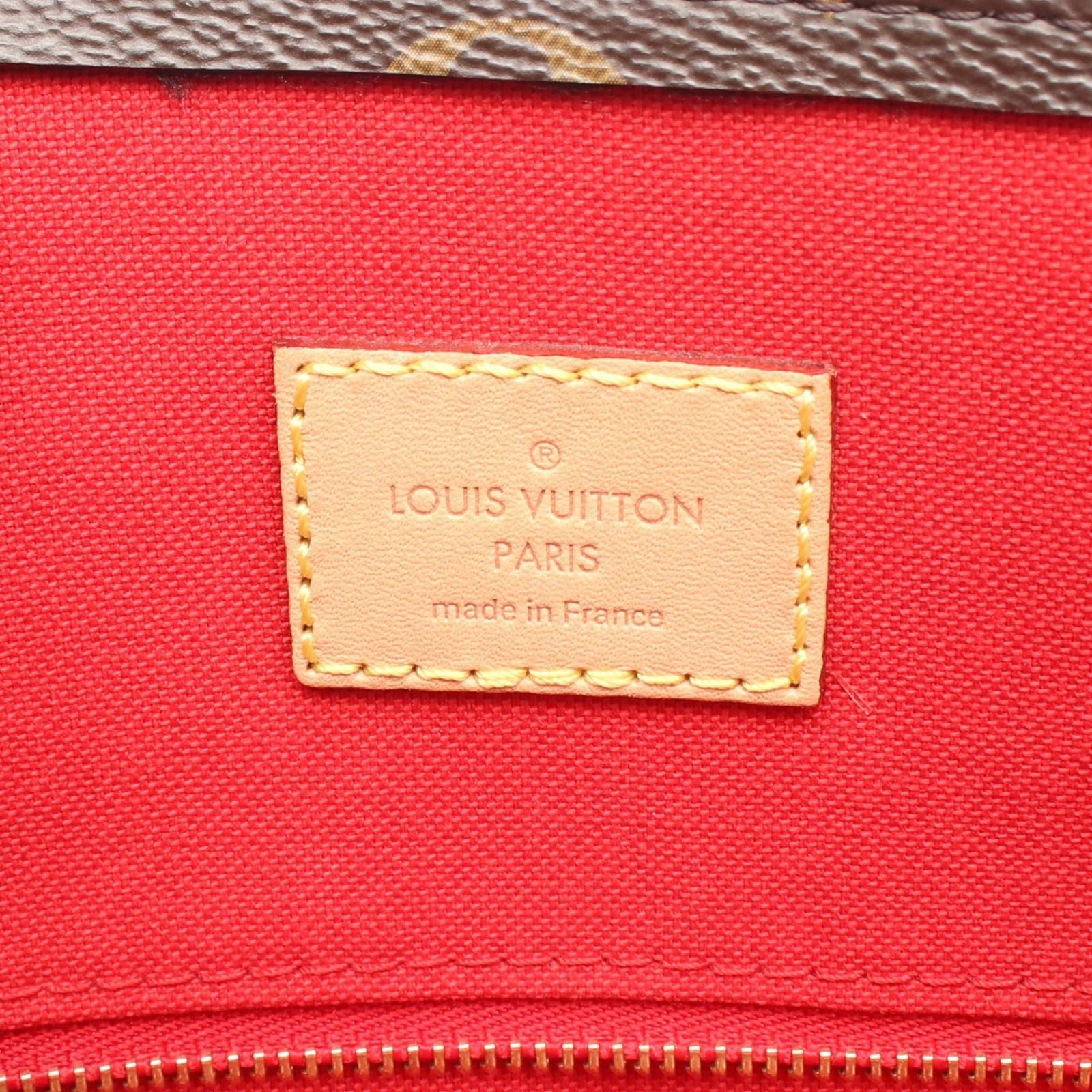 Louis Vuitton Tote Bag Sac Plastic PM Monogram M46263 PVC Coated Canvas Leather