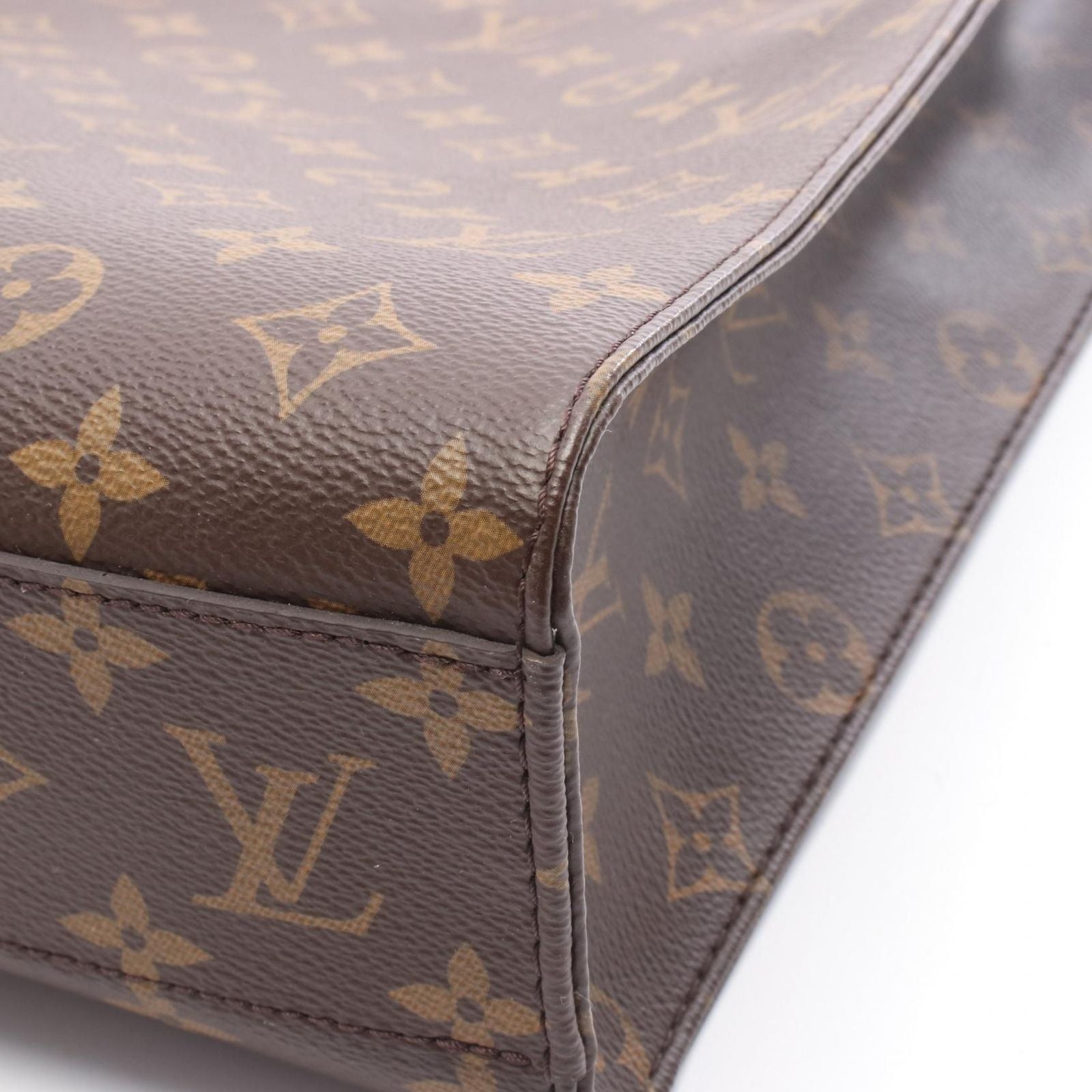 Louis Vuitton Tote Bag Sac Plastic PM Monogram M46263 PVC Coated Canvas Leather