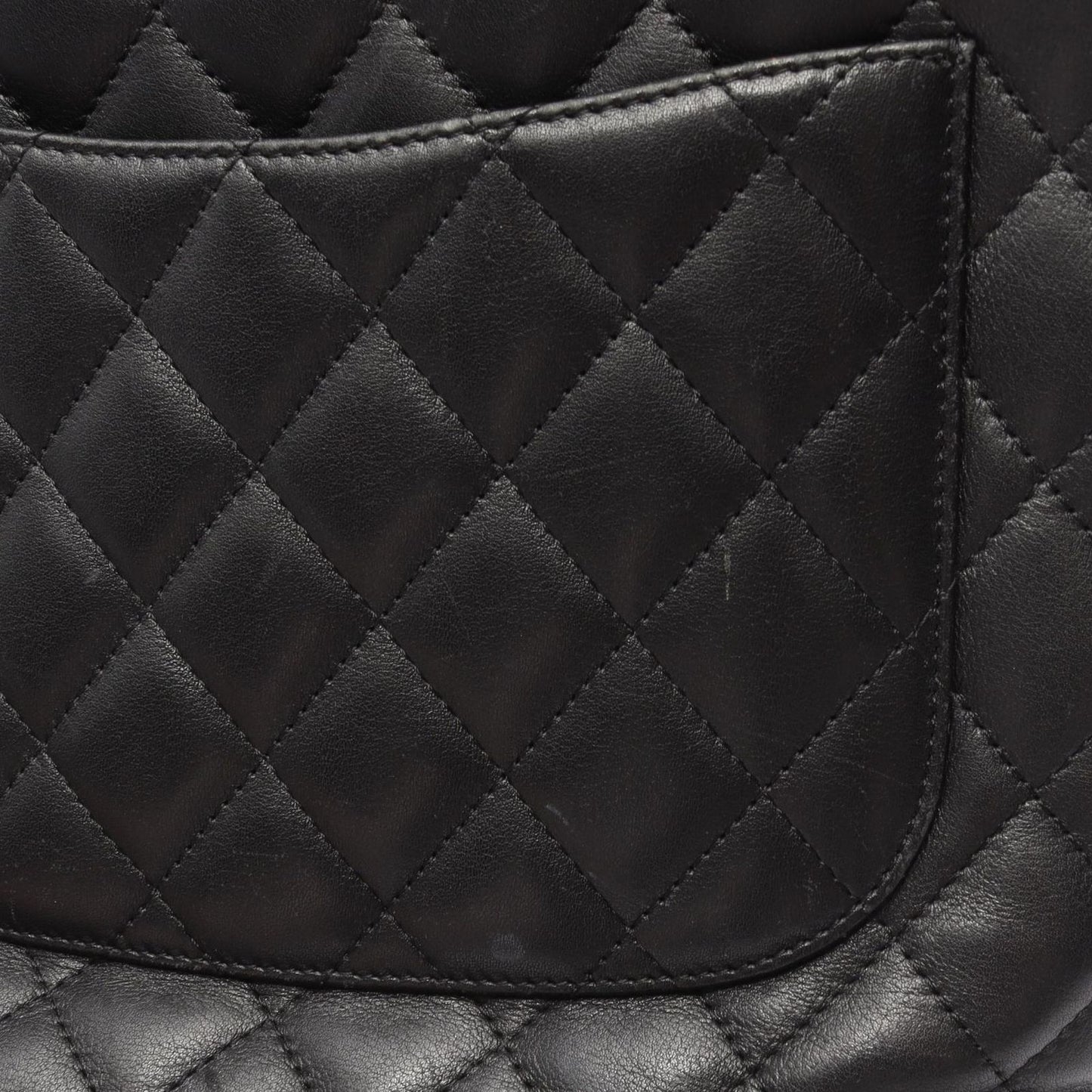 Chanel Tote Bag Cambon Line Medium Black/black Enamel Leather Patent Leather