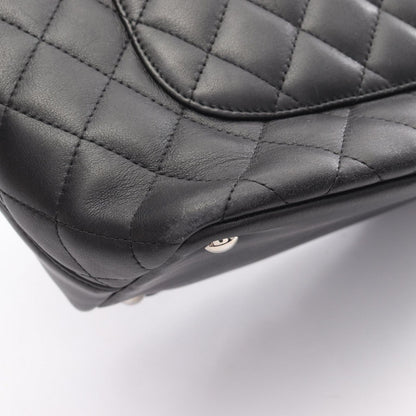 Chanel Tote Bag Cambon Line Medium Black/black Enamel Leather Patent Leather