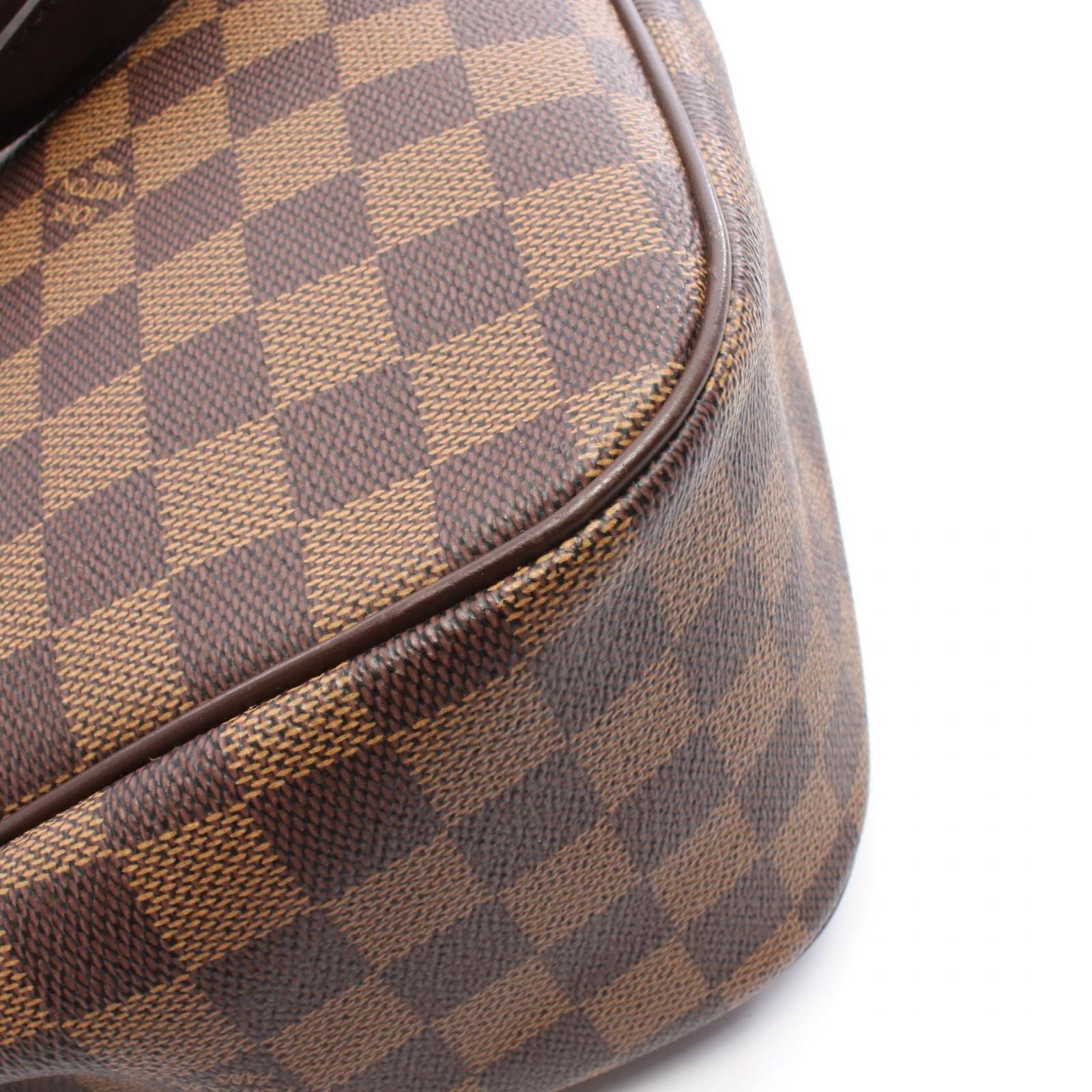 Louis Vuitton Tote Bag Parioli PM Damier Ebene N51123 PVC Coated Canvas Leather