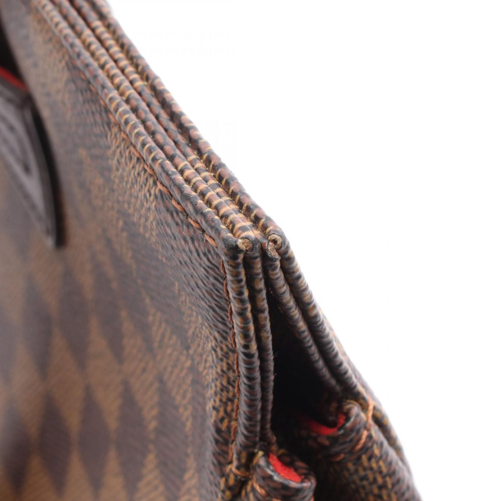 Louis Vuitton Tote Bag Parioli PM Damier Ebene N51123 PVC Coated Canvas Leather