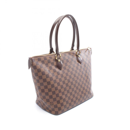 Louis Vuitton Tote Bag Saleya MM Damier Ebene N51182 PVC Coated Canvas Leather