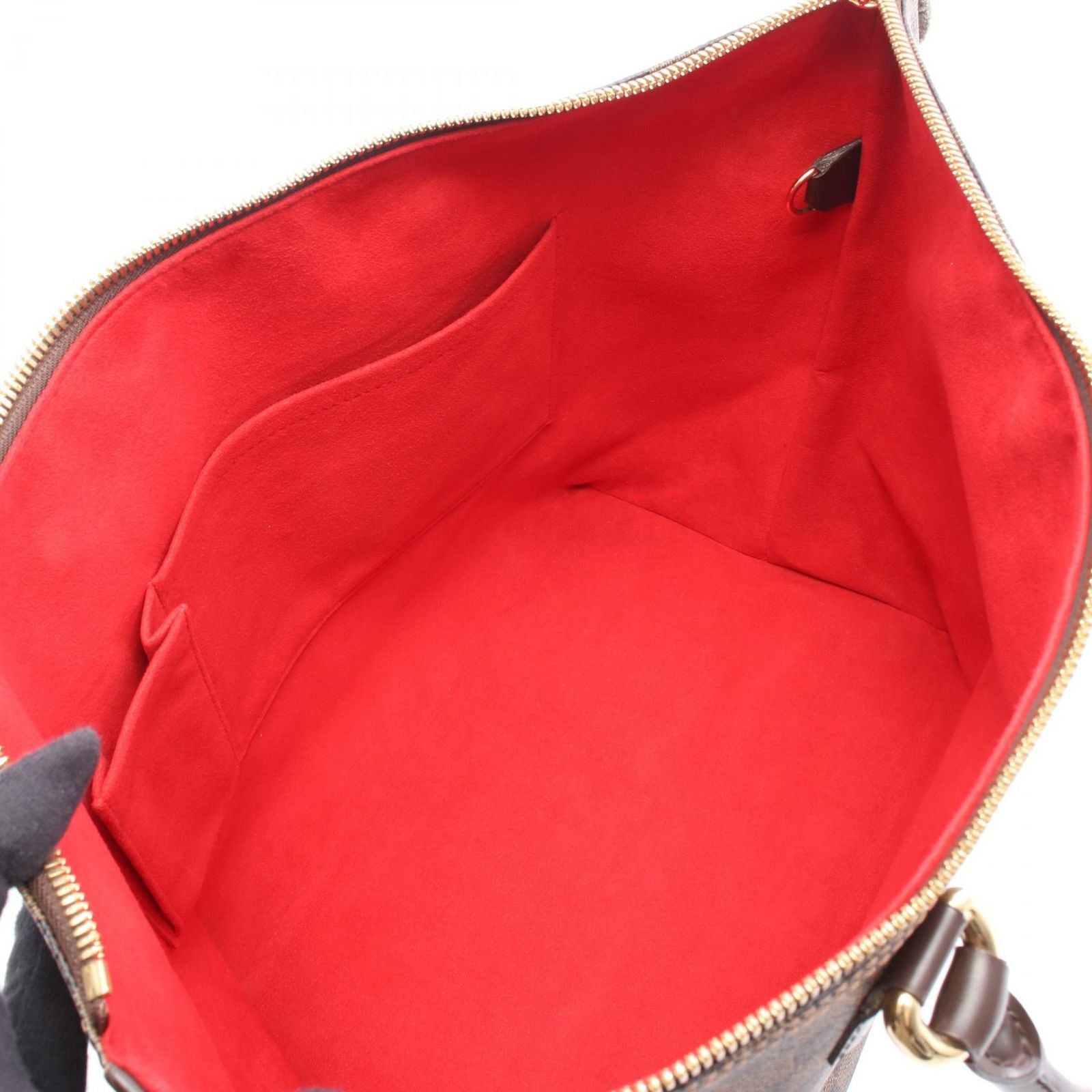 Louis Vuitton Tote Bag Saleya MM Damier Ebene N51182 PVC Coated Canvas Leather