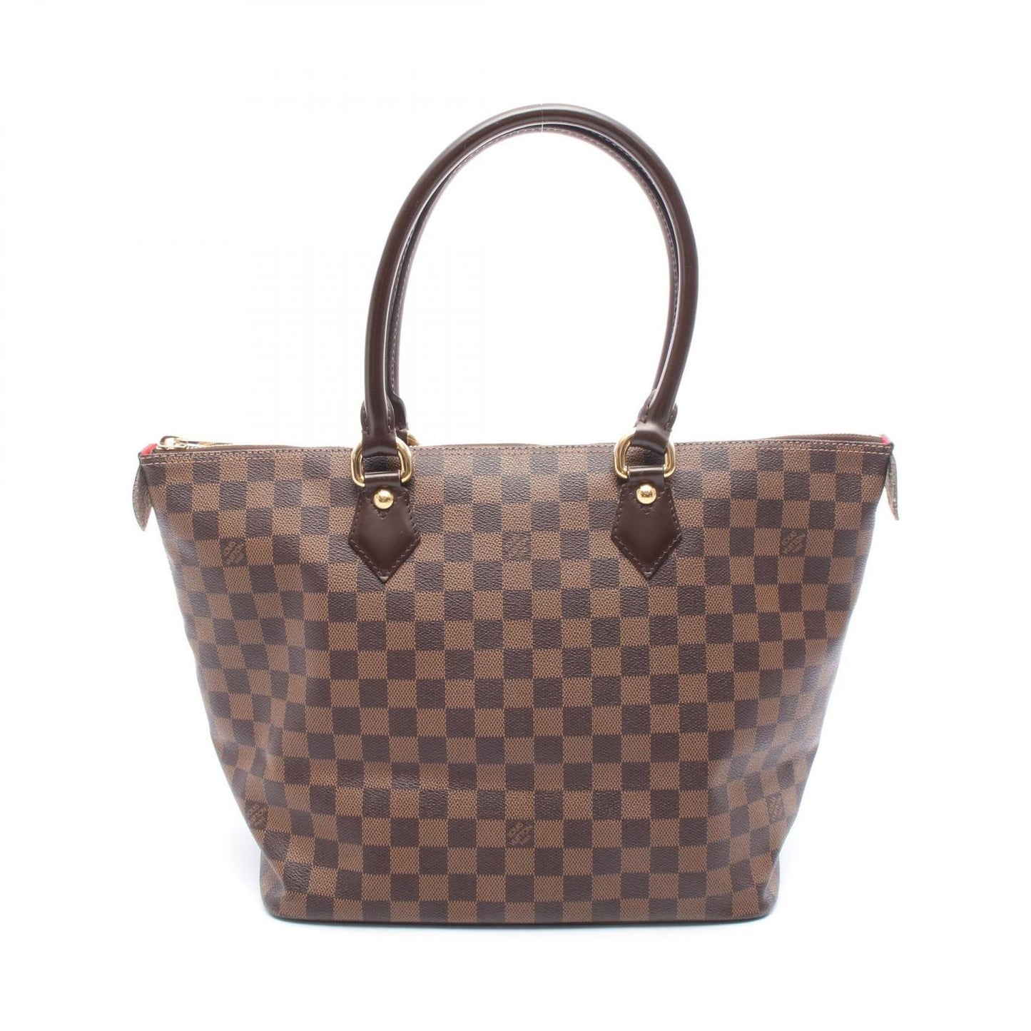 Louis Vuitton Tote Bag Saleya MM Damier Ebene N51182 PVC Coated Canvas Leather