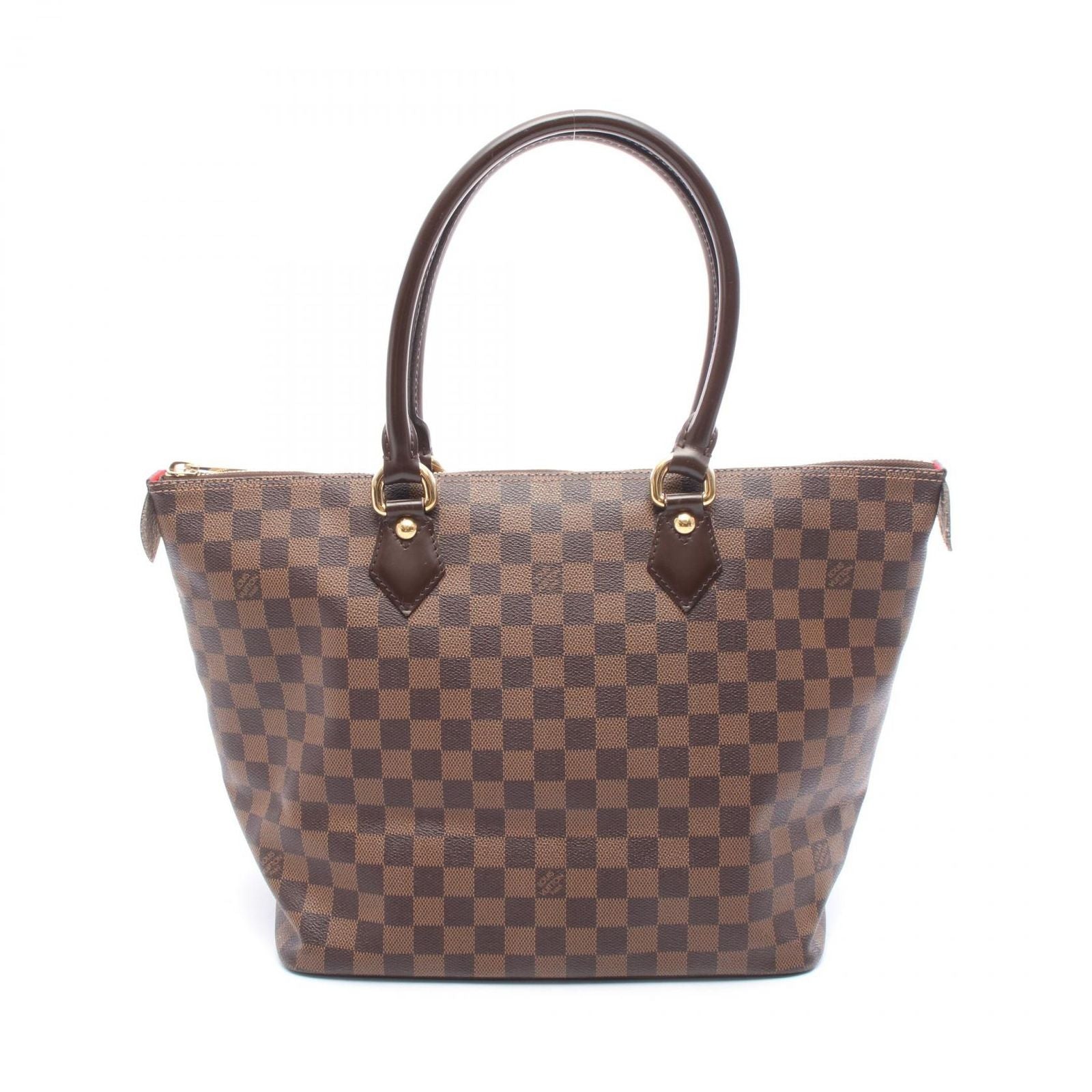 Louis Vuitton Tote Bag Saleya MM Damier Ebene N51182 PVC Coated Canvas Leather