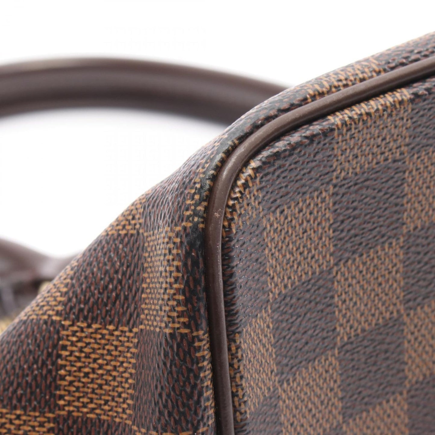 Louis Vuitton Tote Bag Saleya MM Damier Ebene N51182 PVC Coated Canvas Leather