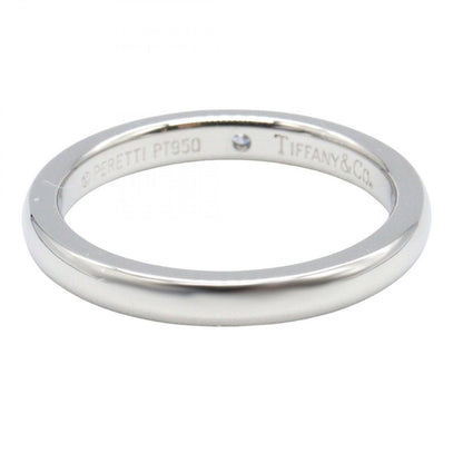 Tiffany＆co Ring Stacking Band 1pd Ring #9 Pt950 Platinum Diamond