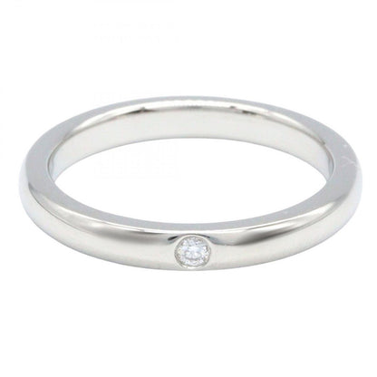 Tiffany＆co Ring Stacking Band 1pd Ring #9 Pt950 Platinum Diamond