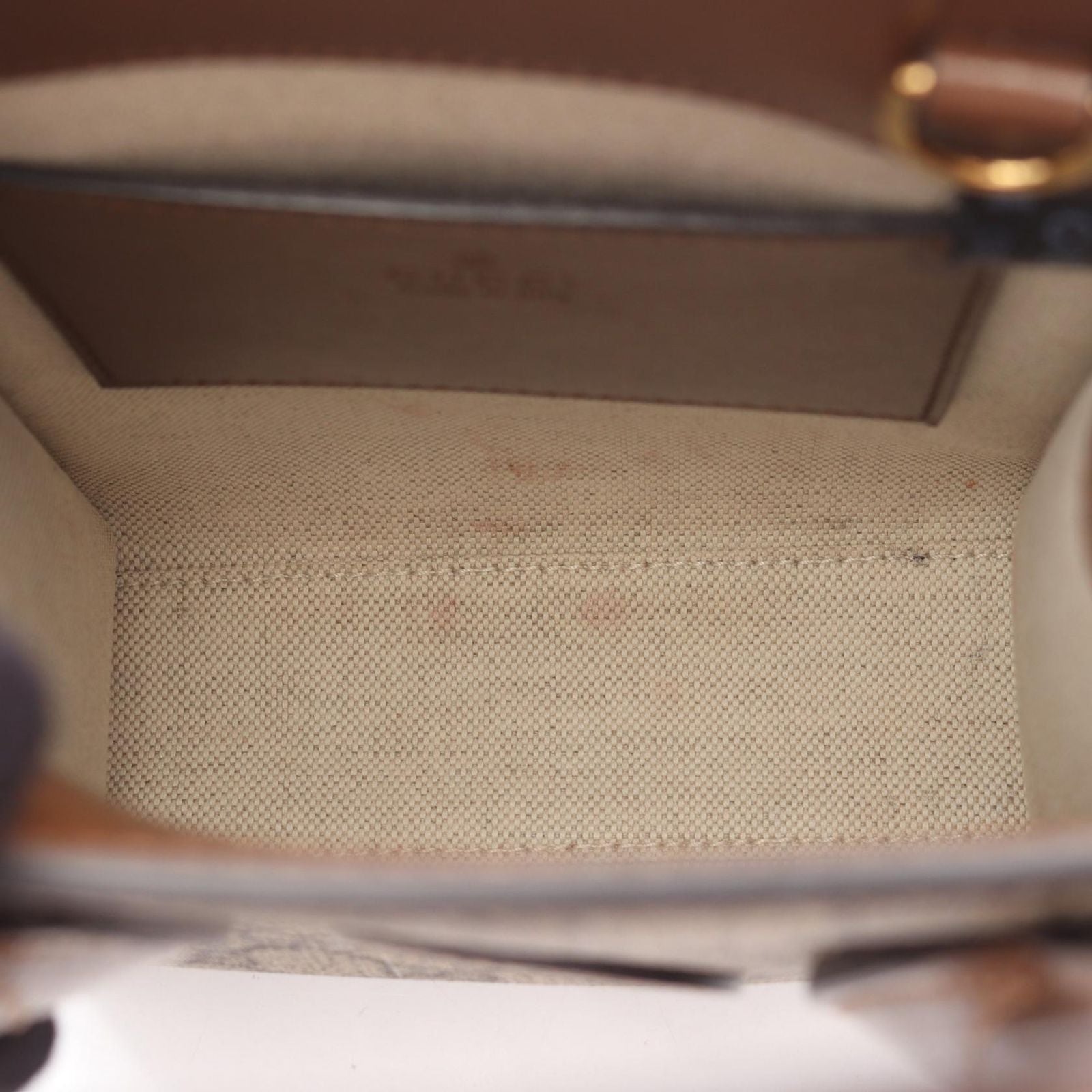 Gucci Handbag Interlocking G Mini Tote Bag 671623 Beige/brown PVC Coated Canvas